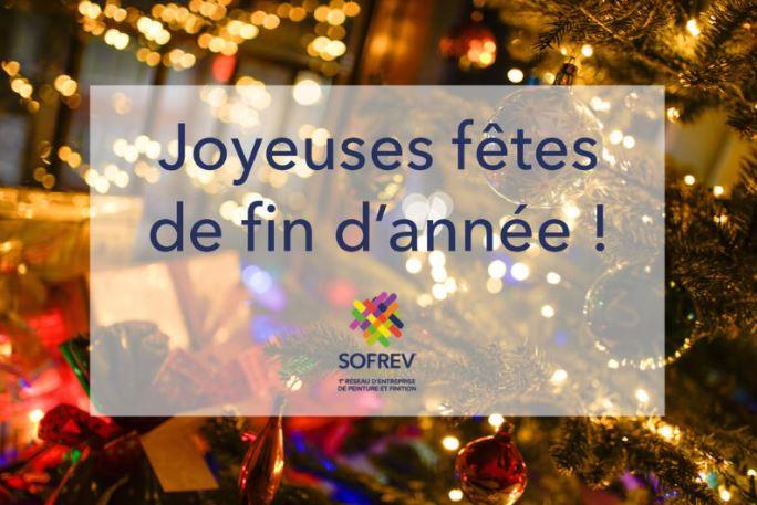 LA SOFREV VOUS SOUHAITE DE JOYEUSES FETES DE FIN D'ANNEE !